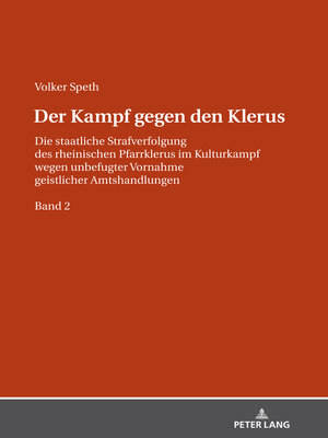 cover image of Der Kampf gegen den Klerus